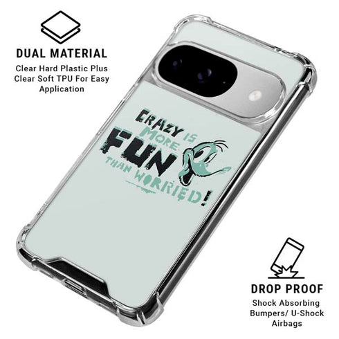 Looney Tunes Daffy Duck Crazy Google Pixel 10 Clear Case